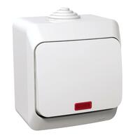 Prepínač krížový (7So) 16AX/250V (SS) IP44 biela Cedar Plus (Schneider)