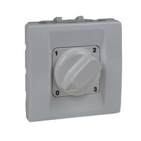 Spínač otočný 32A/250V 2M 4-polohy (SS) biela polárna Unica (Schneider)