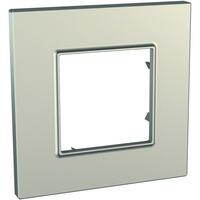 Rámček 1-násobný titánová Unica Quadro Metallized (Schneider)