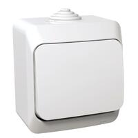 Spínač 1-pólový (1) 16AX/250V (SS) IP44 biela Cedar Plus (Schneider)