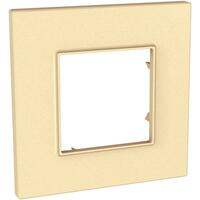 Rámček 1-násobný svetlohnedá Unica Quadro Pearl (Schneider)