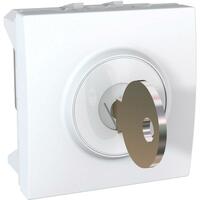 Spínač na kľúč 10A/250V 2M 2-polohy (SS) biela polárna Unica (Schneider)