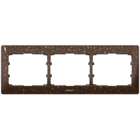 Rámček 3-násobný CORIAN® Cocoa Brown Galea Life (Legrand)