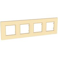 Rámček 4-násobný svetlohnedá Unica Quadro Pearl (Schneider)