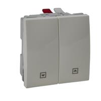 Ovládač žalúzií tlačidlový 10A/250V 2M (PS) slonovinová Unica (Schneider)