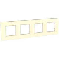 Rámček 4-násobný slonovinová Unica Quadro Urbano (Schneider)