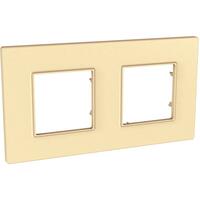 Rámček 2-násobný svetlohnedá Unica Quadro Pearl (Schneider)