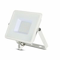 Reflektor LED PRO Slimline 30W, 3000K, 2400lm, IP65, hliník-biela, VT-30-W (V-TAC)