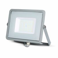 Reflektor LED PRO Slimline 50W, 4000K, 4000lm, IP65, hliník-sivá, VT-50-G (V-TAC)