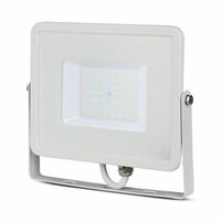 Reflektor LED PRO Slimline 50W, 6400K, 4000lm, IP65, hliník-biela, VT-50-W (V-TAC)