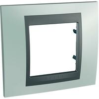 Rámček 1-násobný zelená mat.metal./grafit Unica Top (Schneider)