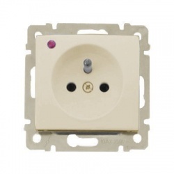 Zásuvka 2P+T/16A/250V prep.ochr. béžová Valena (Legrand)